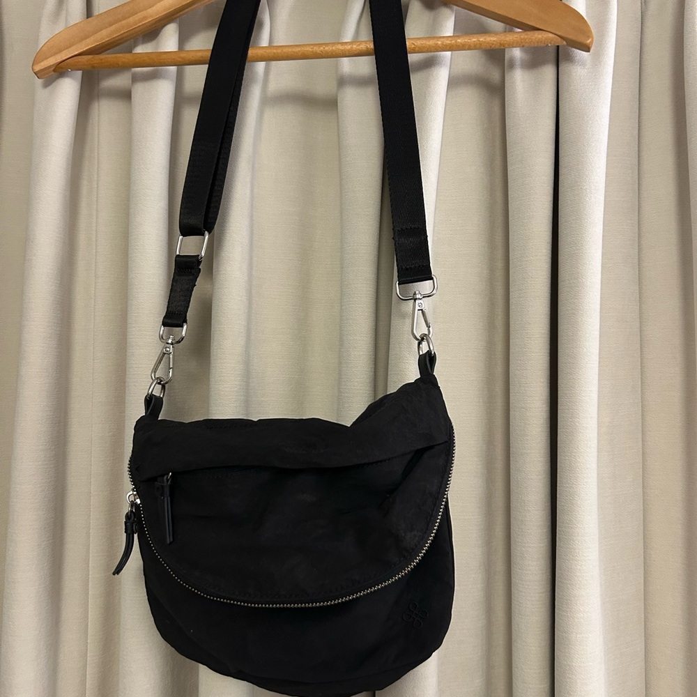 Black Shambhala Nylon Crossbody Bag